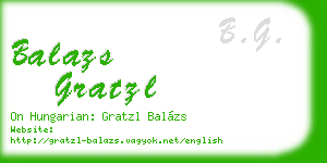 balazs gratzl business card
